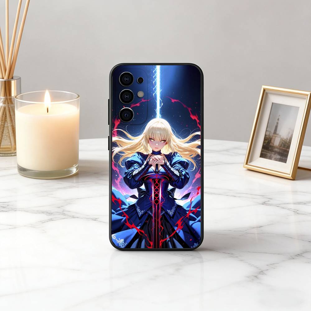 Fate Z-zero Stay Night cool S-Saber Phone Case For Samsung S25,S24,S21,S22,S23,S30,Ultra,S20,Plus,Fe,Soft Silicone Black Cover