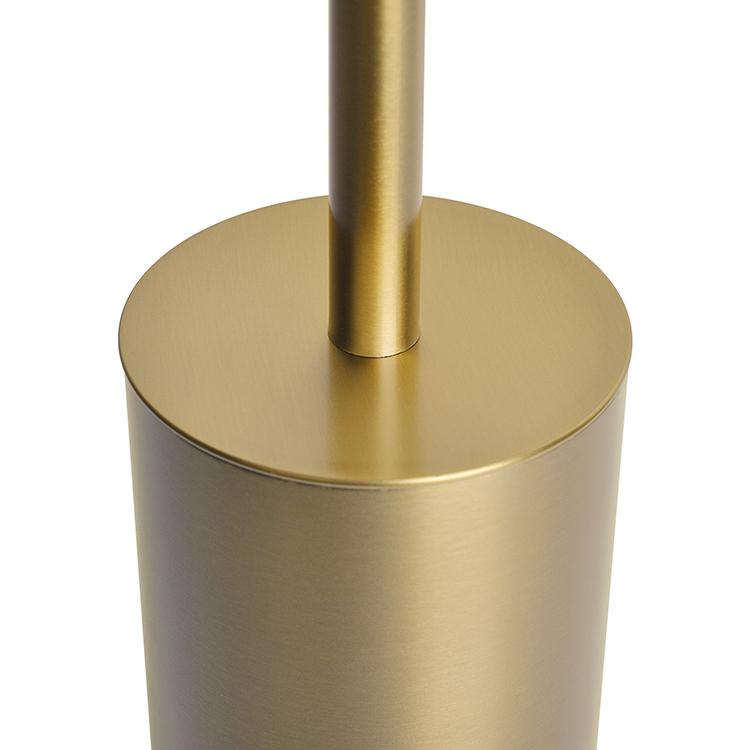 HANGSHAU Gold Badezimmerzubehör Metall Edelstahl 304 Griff Toilettenbürstenhalter Toilettenbürste