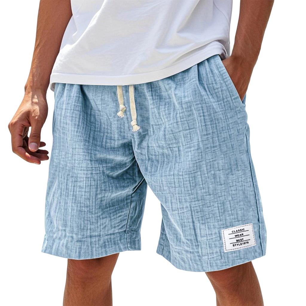 Men's Summer Casual Shorts Men's Fashion Sports Textured Shorts
