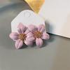 Oil drop flower stud earrings small fresh and sweet earrings light luxury high sense fashion versatile earrings