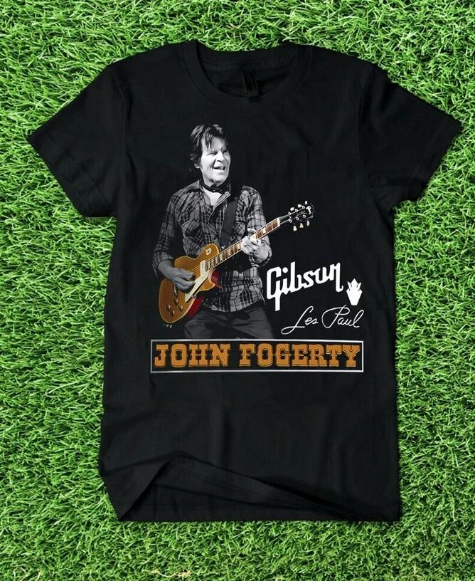 Singer JOHN FOGERTY Black T Shirt fULL sIZE Unisex T-Shirt L