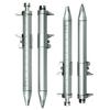 2 Pcs Gel Pens with Vernier Caliper Retractable Ballpoint Pen with 10cm Metric Caliper Ruler Multifunctional Shock-proof Measuring Tool