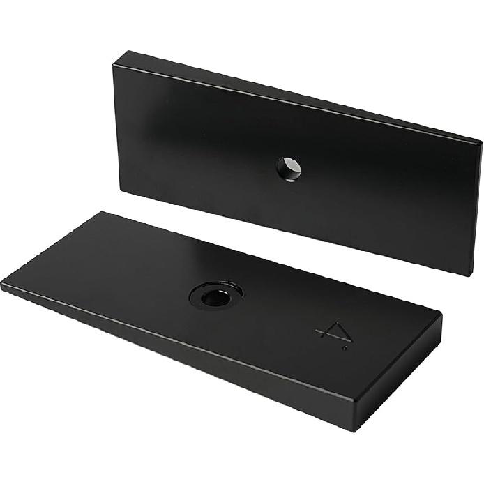2  Wide 4° Degree Steel Leaf Spring Degree Shims 2PCS (Black)