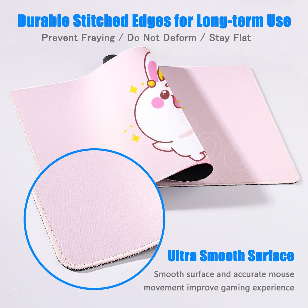 Cute Rabbit Cartoon Mouse Pads Game Office Fresh Visual Mouse Pad XXL Cute Large Table Pads Anti Slip Rubber Computer Mouse Pad