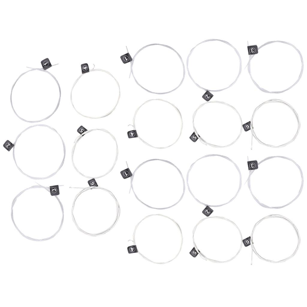 3 Set of Classical Guitar Strings Replacement Stable Pitch Nylon Silver Plated AccessoriesNX35