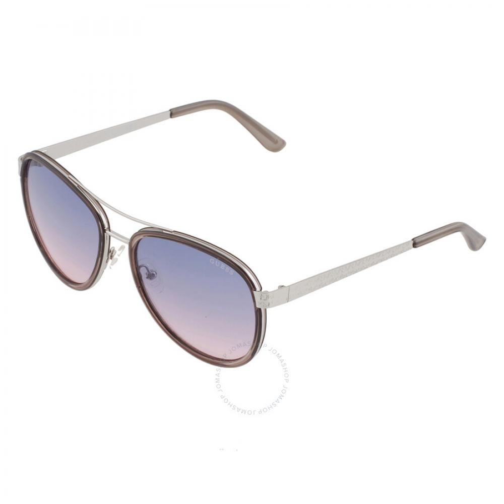 Guess Factory Smoke Pilot Ladies Sunglasses Gf6188 20b 57