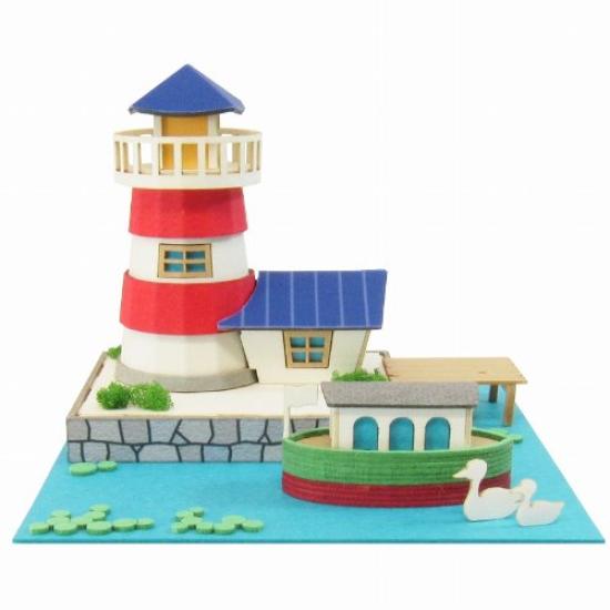 

Sankei Miniature Art Mini Lighthouse and Canal Boat MP05-08