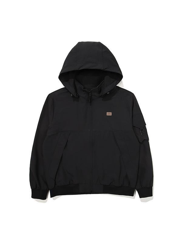 Bbc Earth Stretch Brush Hoodie Detachable Jacket_Black
