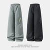 Men Outdoor Warm Thick Loose Straight Casual Cargo Work Pants