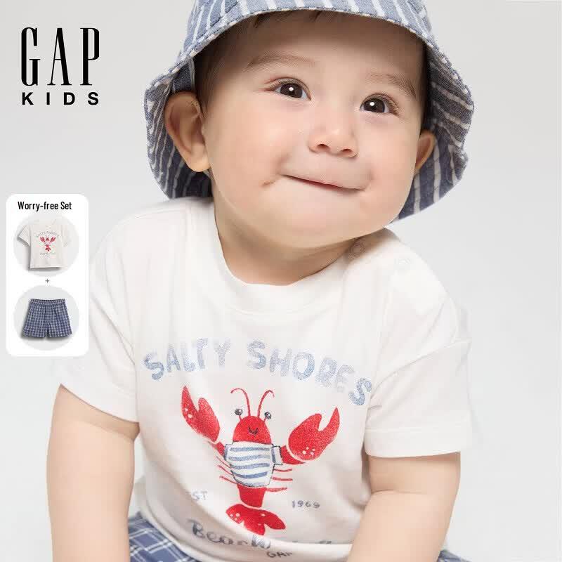 GAP Infant Pure Cotton Print Short Sleeve & Short Set 80/48