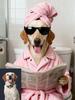 Pet Dress-Up Costume Blanket - Custom Funny Pet Outfit Photo Throw Soft Flannel Couch Decor for Pet Lovers Best Birthday Gift