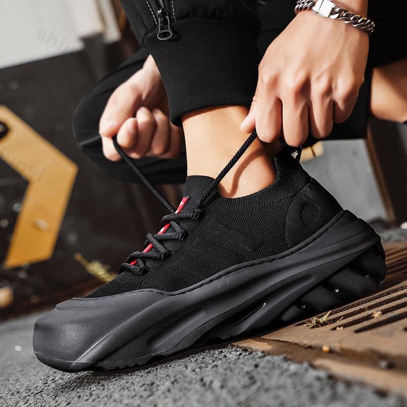 Fashion Men's Fashion Trend Casual Shoes 2025 Summer New Mesh Breathable Comfortable Thick Soled Shoes Versatile Low Top Chunky sneakers