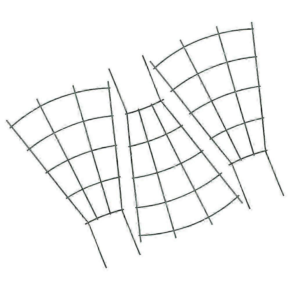 Metal Trellis for Climbing Plants Green Plant Support 3Pcs for Garden Use