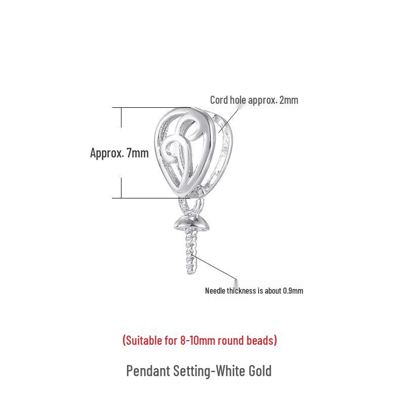 Elegant 18K Pendant Bail for DIY Pearl or Jade Necklaces