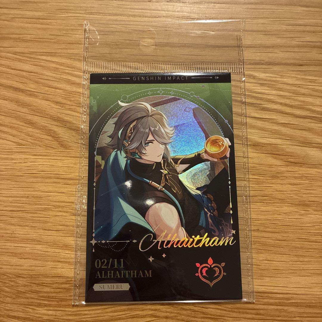 

[USED] Genshin Korea Genshin Lounge Hologram Card Alheizen Korea Exclusive