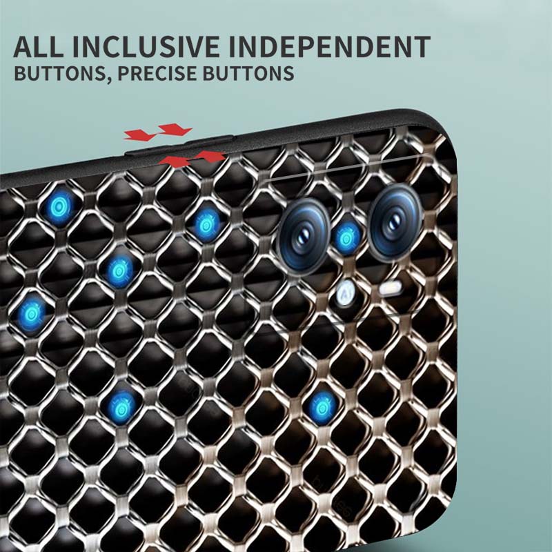 Creative metal style pattern For OPPO Reno 5 6 7 A96 A40 A58 Realme GT A74 A78 Neo2 A74 A78 Find X5 X3 X7 X8 Black Phone Case