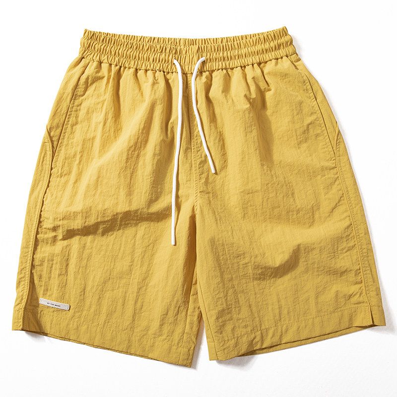 Men's Shorts, Mountain Style, Outdoor Functional, Waterproof, Quick-Dry, Trendy, Loose Fit, Straight-Leg, Casual, Five-Point Pants, Trendy