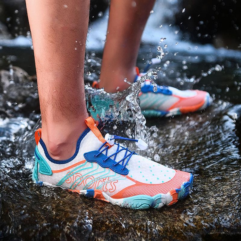 Fashion Summer Upstream Wading Shoes Five Fingers Beach Barefoot Colorful Sandals Men Women Pool Swimming Portable Aqua Sneakers Unisex