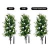 2pc 45cm Camellia Decoration  Tree Home DIY Handmade Atmosphere Scene Decoration Floor Insert