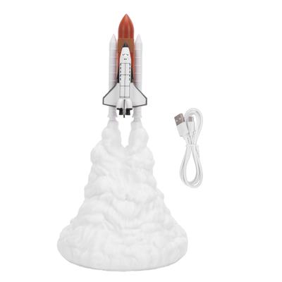 3D Print Space Night Light ABS Creative Cool LED Space Capsule Lamp Desktop Ornament for Space Fans Home Bedroom Decor