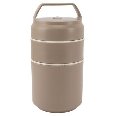 Jarra de alimentos isolada de aço inoxidável, camada dupla, capacidade de 620 ml, tampa à prova de vazamento, alimentos isolados