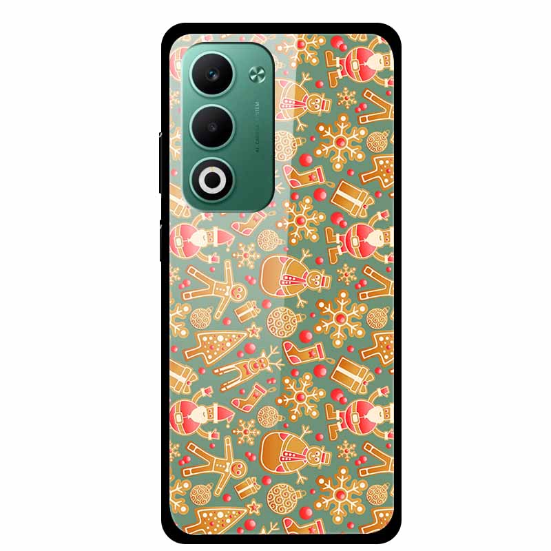 

6.67 For Oppo K13x 5G Case K 13 x Merry Christmas Tempered Glass Hard Back Cover For Oppo K13 x Soft Bumper Luxury Fundas Shell Oppo K13x 5G