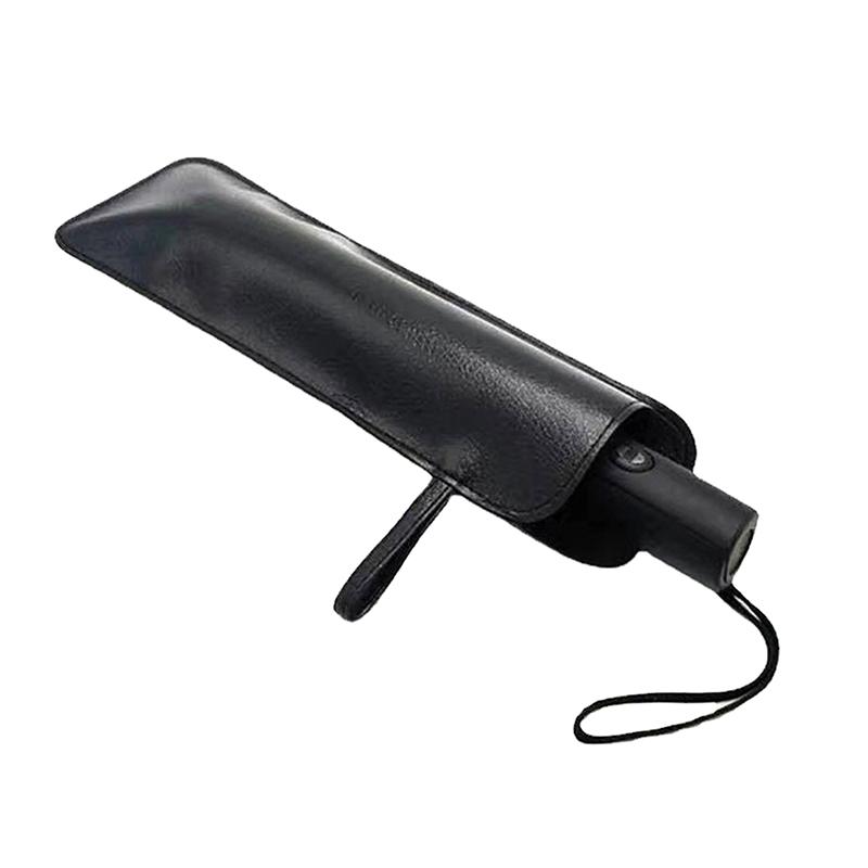Black Pu Leather Umbrella Cover Case Portable Waterproof Umbrella Storage Pocket Water Absorbent Umbrella Bag Ultrafine