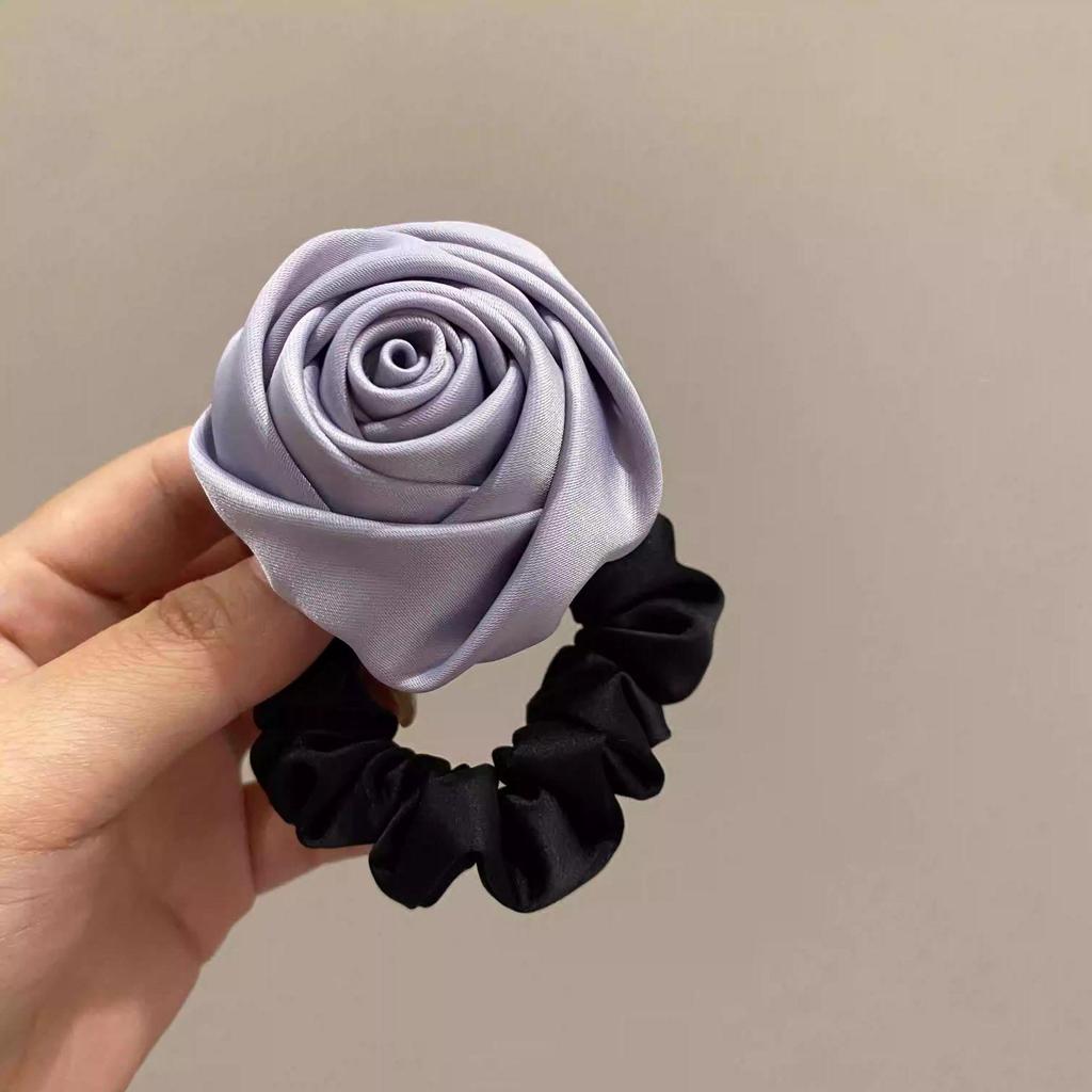 French Satin Vintage Rose Headband: 2024 Spring/Summer Collection Hair Accessory