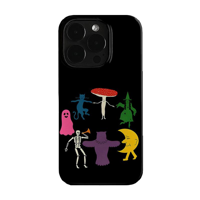 

Cartoon Dark Healing Fairy Tale Phone Case For iPhone 17 Air 16 Pro Max 15 14 Plus 13 12 11 Pro Shockproof Silicone Back Cover iPhone 12 mini