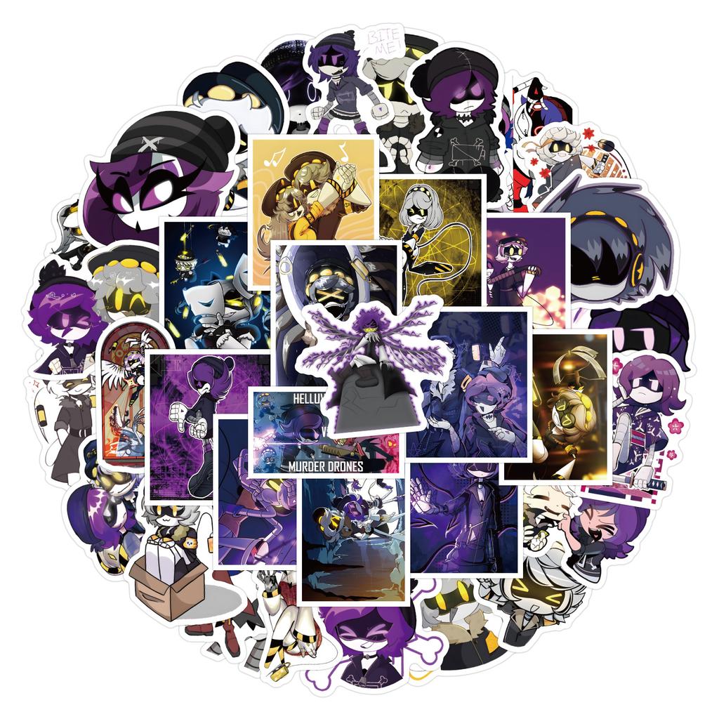 55/110 Murder Drones Graffiti Klistremerker Dekorative Gitar Bærbar PC Koffert Klistremerker