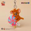 Tom & Jerry Plush Toy Keychain: Jerry Mouse & Tom Cat With Lollipop Charm