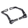 Qiilu Motorcycle Brake Clutch, 1 Pair CNC Aluminum Motorcycle Adjustable Brake Clutch Lever Protect Guard Handlebar 22mm Universal