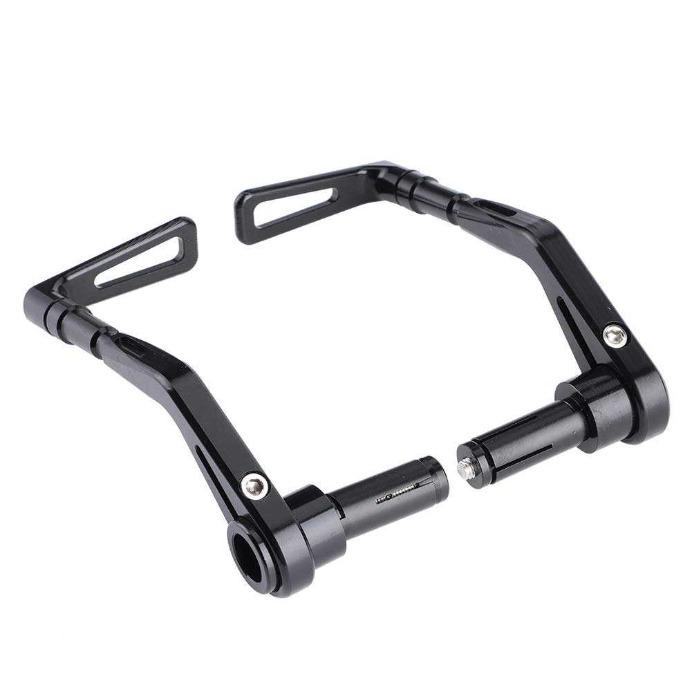 Qiilu Motorcycle Brake Clutch, 1 Pair CNC Aluminum Motorcycle Adjustable Brake Clutch Lever Protect Guard Handlebar 22mm Universal