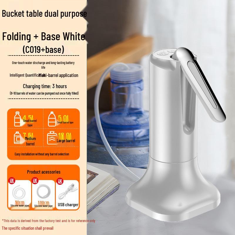 Wireless Portable Office Water Dispenser with Automatic Refill and Home Charging.