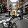 Brass Bike Bell Retro Classical Bicycle Horn Clear Loud Sound Portable Copper Handlebar Ring For MTB Mountain Cycling Safety