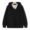 Unisex Heavyweight 720g Cotton Zip-Up Hoodie - Solid Color, Loose Fit, Super Thick, Cardigan Style