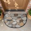 High Quality Pebble Silk Ring Floor MATS, Easy-to-maintain, Dirt-resistant and Wear-resistant Door MATS for Home Entrance Foyers, Bathroom Floor MATS