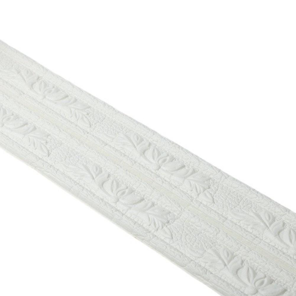 3D XPE Foam Molding Trim For Wall Decoration DIY Skirting Sticker Border Trim For TV Background Wall Cabinets And Study Room