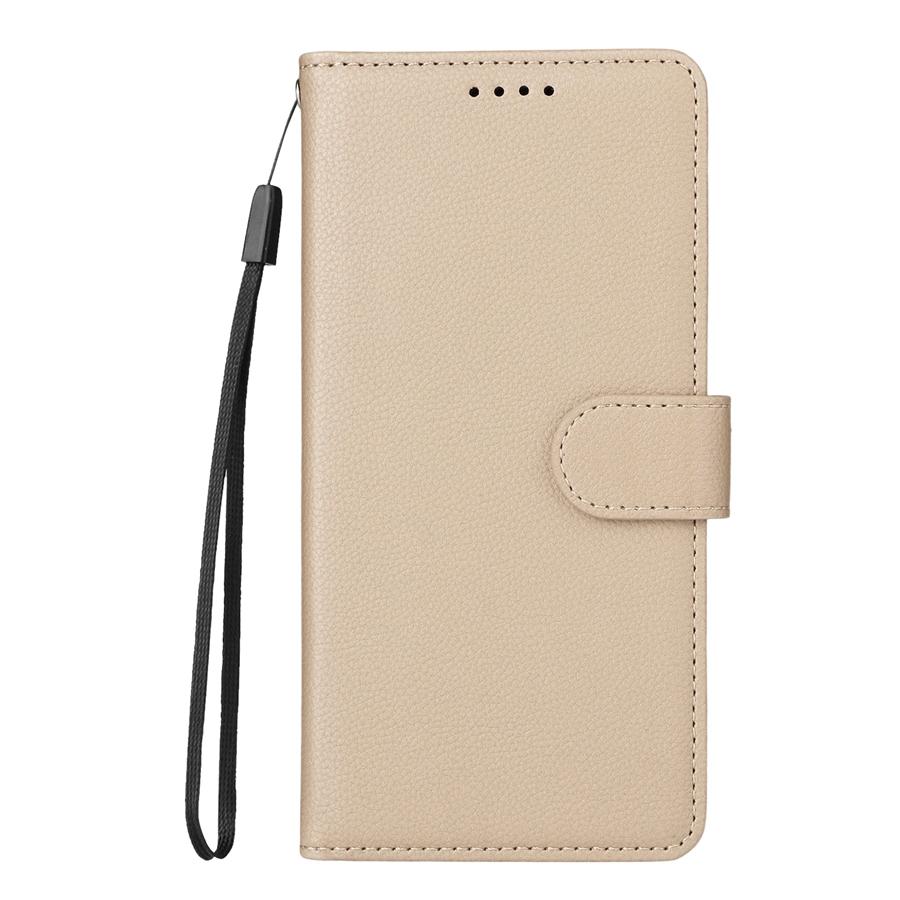 RFID Blocking Wallet Case for iPhone/Samsung 3 Card Slots + Cash Pocket Adjustable Kickstand | Textured Vegan Leather Phone Cover