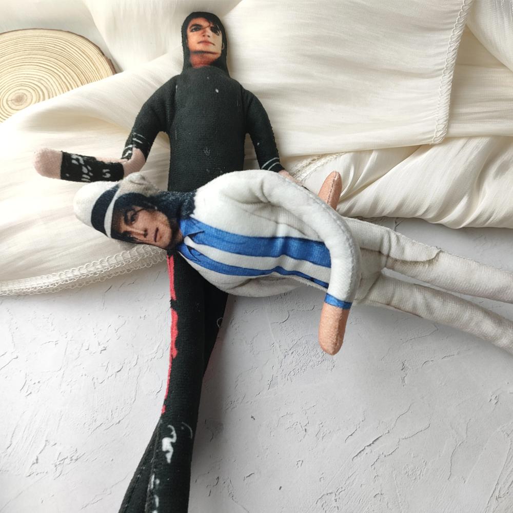 Michael Biegbare Plüschpuppe Flexibler Drahtrahmen Positionierbar MJ Abstrakte Ratten-Trockenfleischpuppe King of Pop Sammlerspielzeug Fan-Geschenk