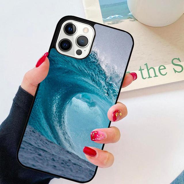 The Waves Ocean Water Phone Case Back Cover for iPhone 17 Air 16 15 14 13 11 12 Pro Max Plus Shell Coque