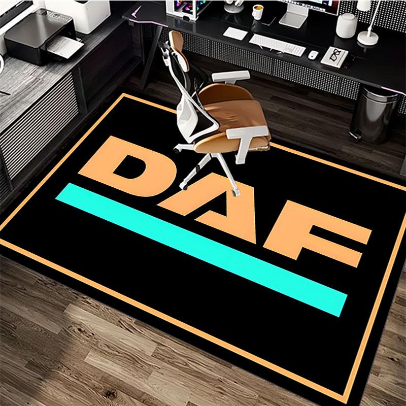 DAF Pattern Rug, Non-slip Rug, Suitable for Living Room, Bedroom, Game Room, Computer Room and Home Décor.