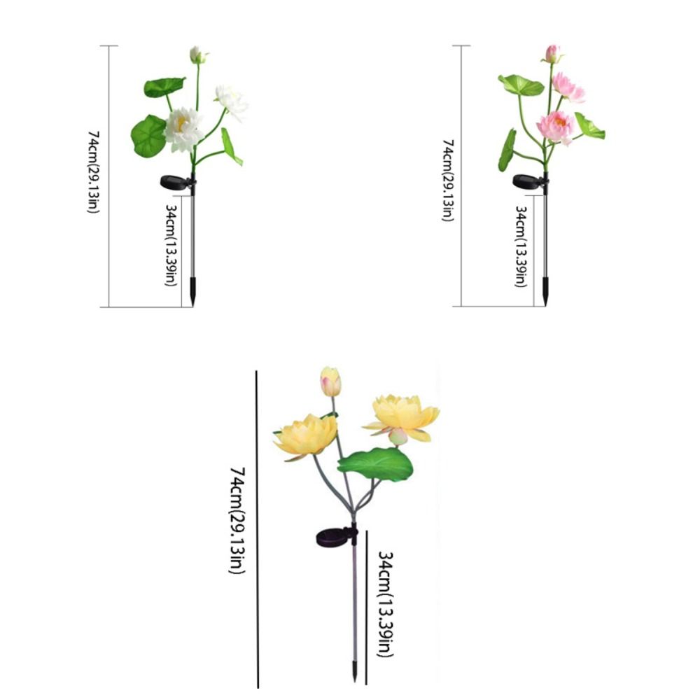 Plug in Light Solar Lotus Light Solar Powered Garden Lights Solar Powered Light  Balcony Atmosphere