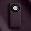 Melkco Genuine Cowhide Leather Case for Huawei Mate 60 Pro Plus Mate 60 Silicone Bumper Camera Protective Shockproof Back Cover