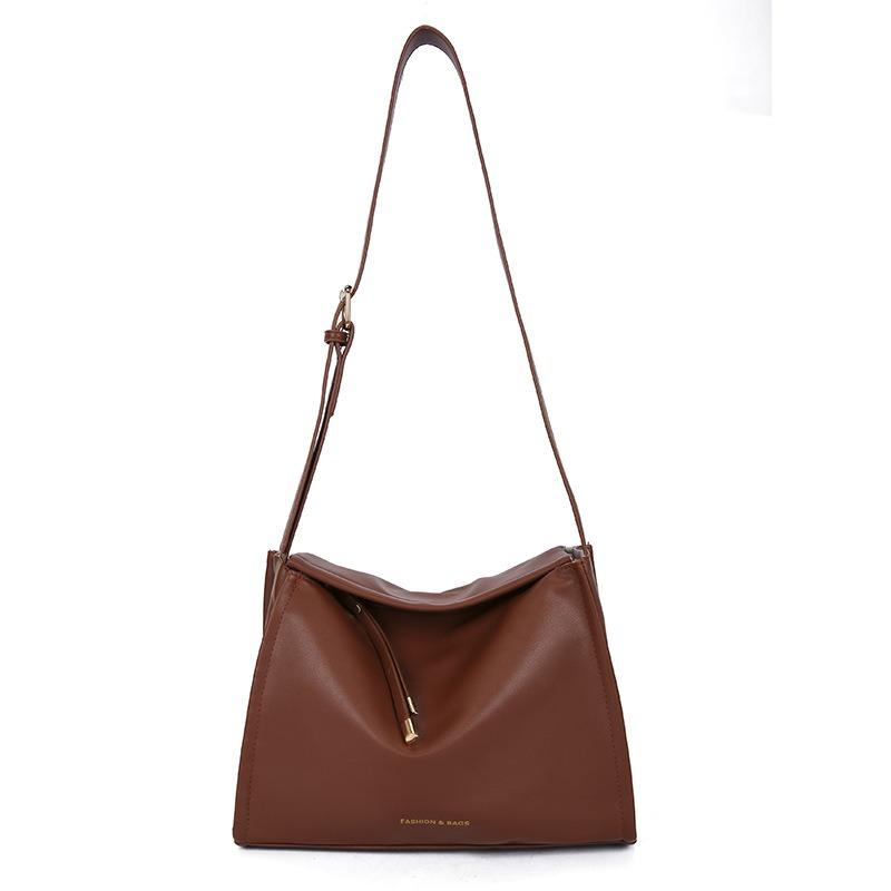 Urban simple oil wax pictorial tote bag women's new spring large-capacity bag shoulder bag commuter