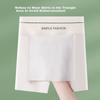 LANGSHA Safety Shorts for Women, Anti-Exposure Thin Seamless Ice Silk Two-In Coverage Triangle Area Boyshorts Non-Rolling Edge Base Underwear