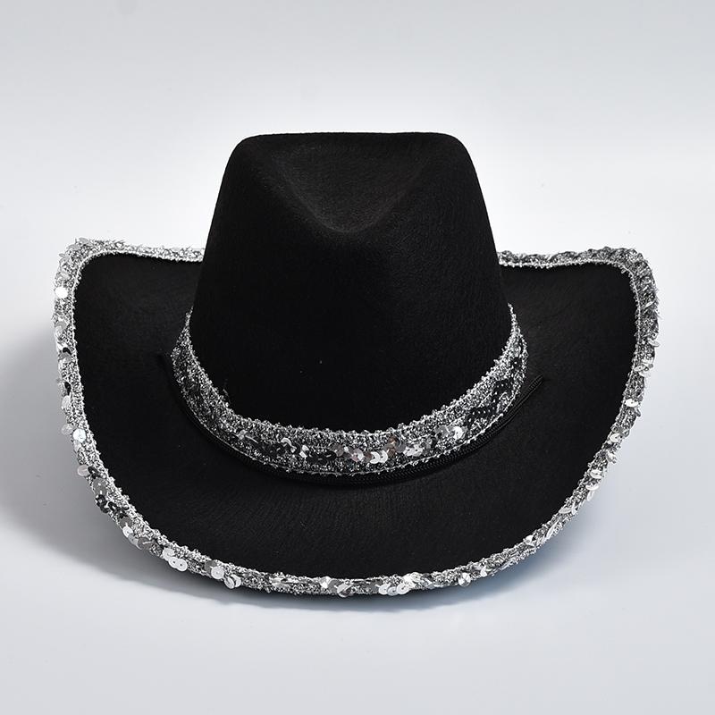 New Pink Cowboy Hat For Women Western Cowgirl Stetson Girls Hot Girl Party Dress Jazz Hats