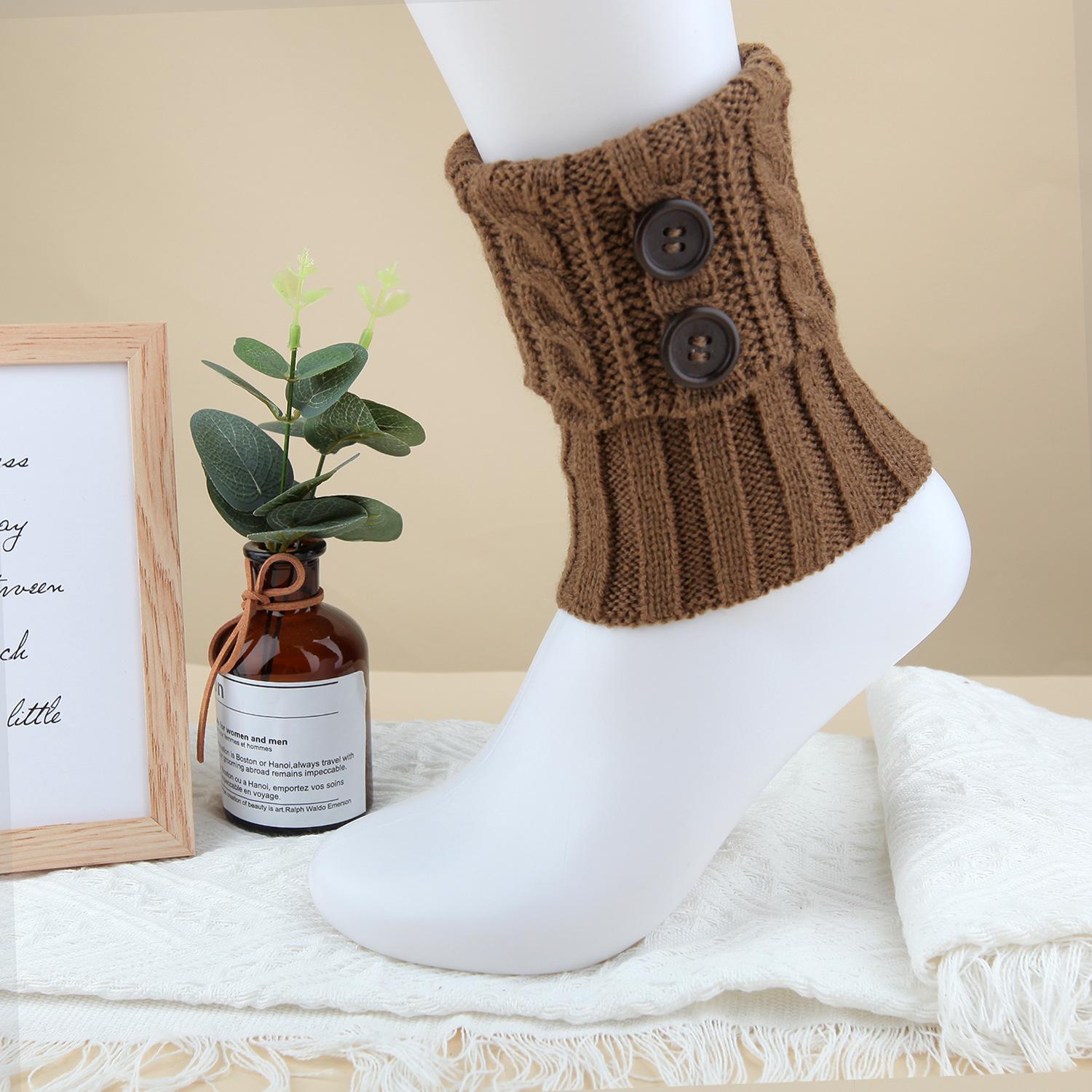 

Women s Knitted Socks Warm Knee Pads Women s Foot Covers One Size хакі