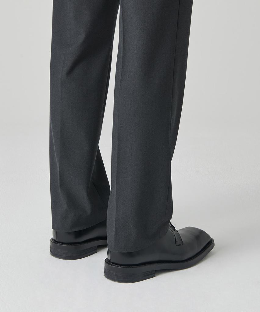 MUSINSA STANDARD Straight Hidden Banding Slacks [Gray]