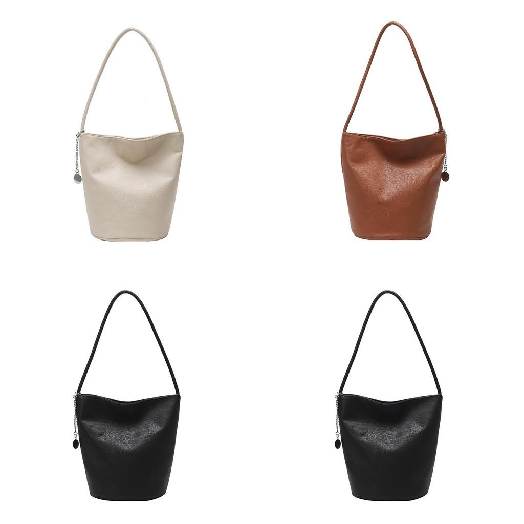 Pu Water Bucket Bag With Large Capacity For Daily Use And Street Style Fashion